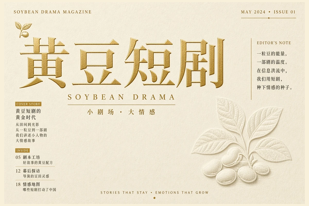 黄豆短剧关于黄豆短剧专题视觉
